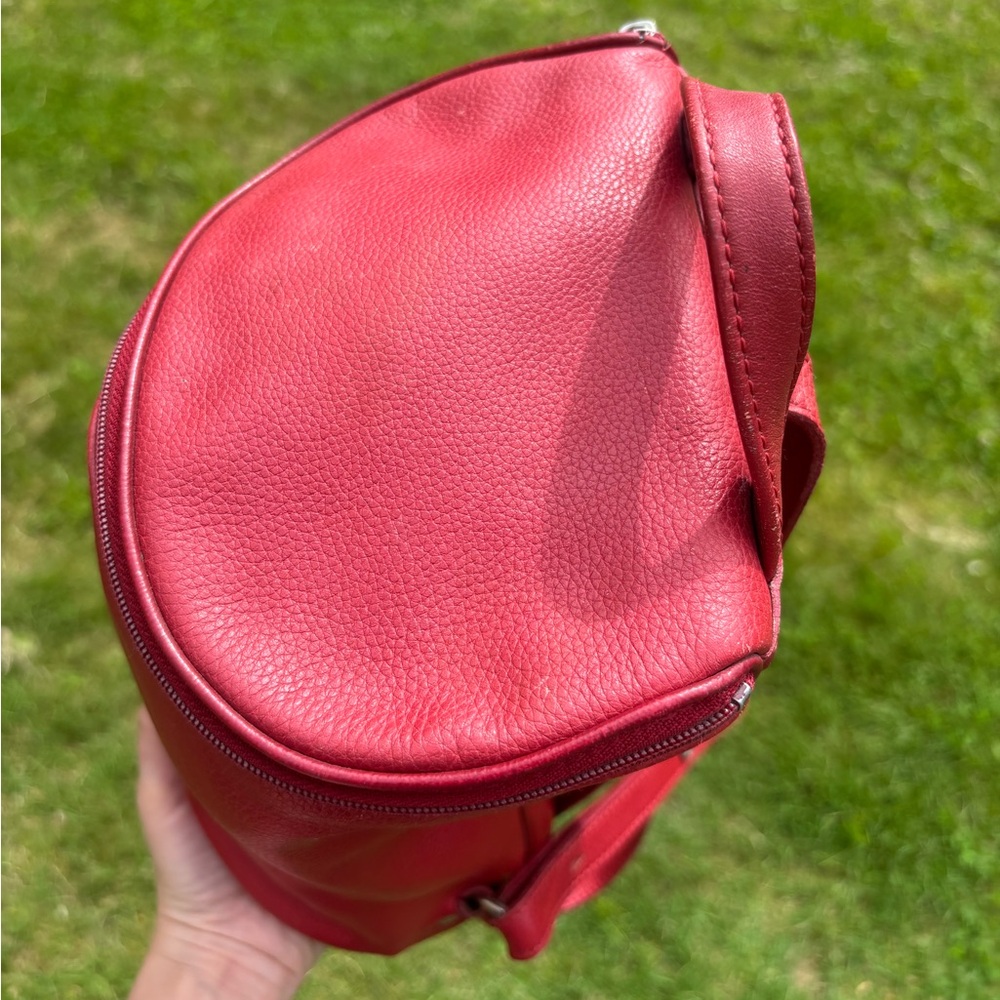 Longchamp Leather Red Mini-Backpack - Picture 13 of 15